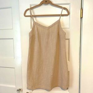 Rhythm. Woven Cotton Mini dress - Small - Biege